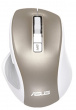 Мышь беспроводная ASUS MW202 Silent Wireless, 4000dpi, Wireless USB, Белый/Золотистый 90XB066N-BMU020