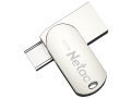 Флешка Netac U785С, 16Gb, USB 3.0/USB Type-C, Серебристый NT03U785C-016G-30PN