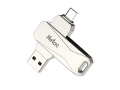 Флешка Netac U381, 32Gb, USB 3.0/micro USB, Серебристый NT03U381B-032G-30PN