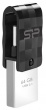 Флешка Silicon Power 64Gb Mobile C31, USB 3.1 - USB Type-C, OTG, Черный SP064GBUC3C31V1K