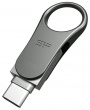 Флешка Silicon Power 64Gb Mobile C80 USB 3.1/USB Type-C Металл, Серый, SP064GBUC3C80V1S