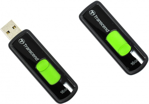 Флешка Transcend 16Gb Jet Flash 500 Retail TS16GJF500, USB 2.0 Черный ...